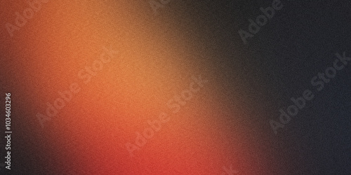 Grainy gradient background in orange, yellow and black colors. Noise texture. abstract orange yellow black gradient. background design. colorful background with space for design. banner, poster