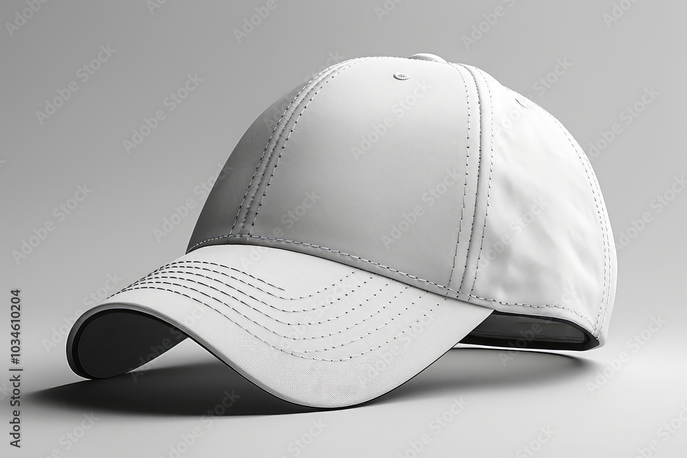 Baseball cap mockup isolated on a grey background Baseball cap mockup isolated on a grey background