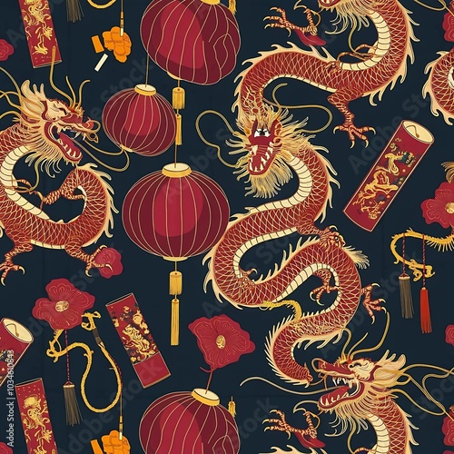 festival-themed fabric pattern designs