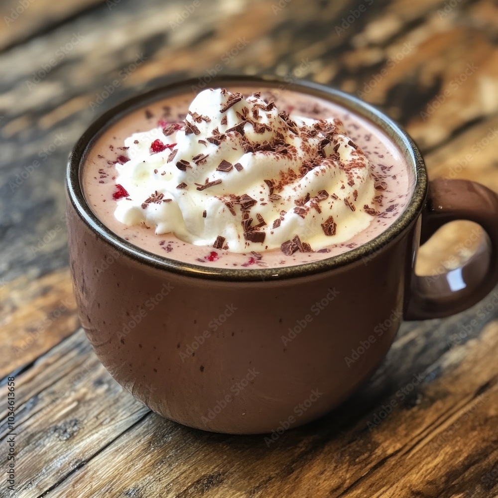 Indulge in a creamy delight decadent hot chocolate with whipped cream and chocolate shavings Indulge in a creamy delight decadent hot chocolate with whipped cream and chocolate shavings