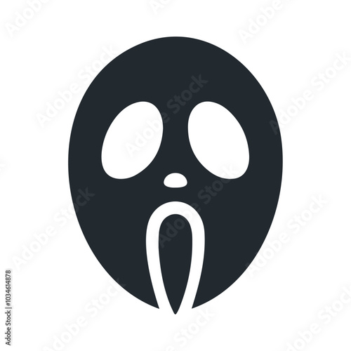 Vampire horror mask vector icon design