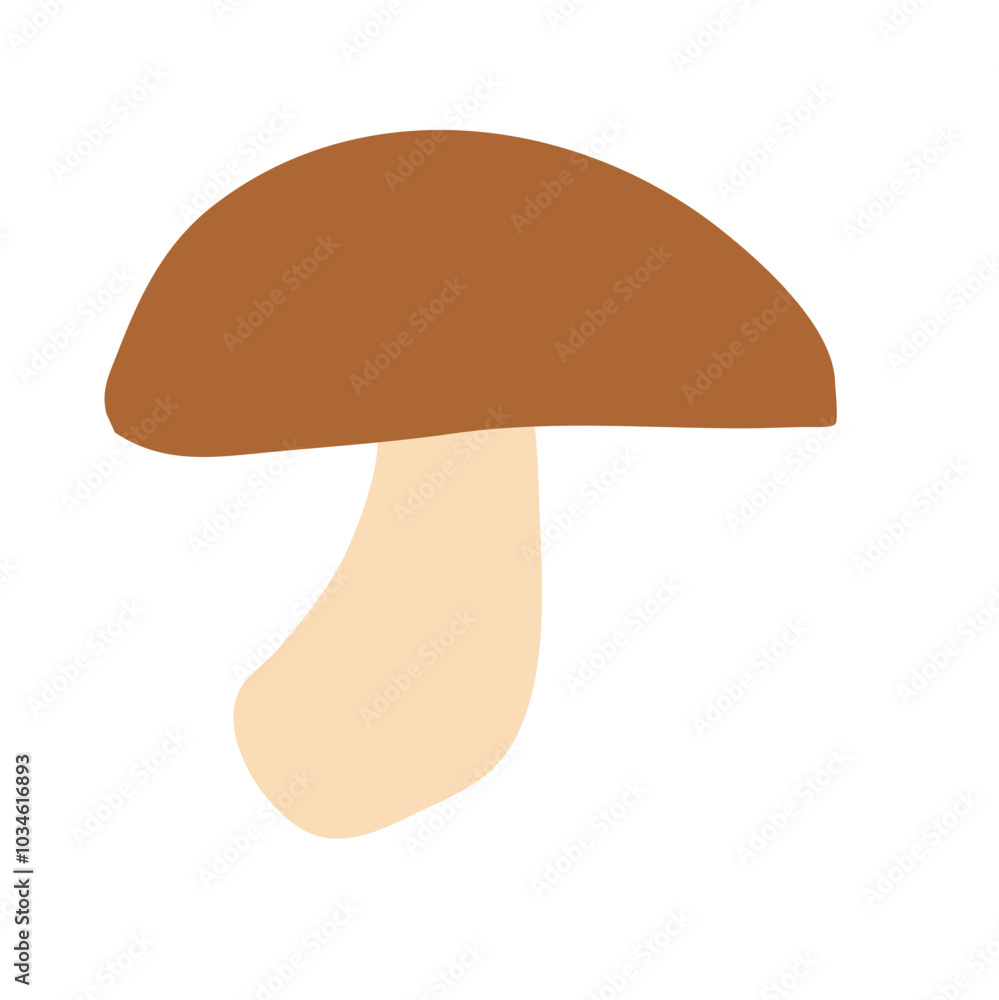 Shiitake mushroom icon cartoon vector