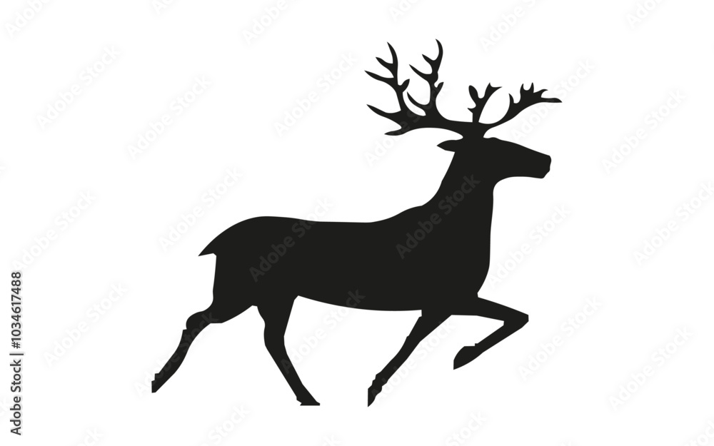 silhouette of a deer, deer silhouette vector, deer silhouette vector illustration silhouette of a deer, deer silhouette vector, deer silhouette vector illustration