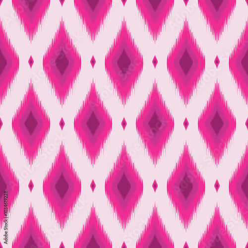 pink ikat seamless pattern