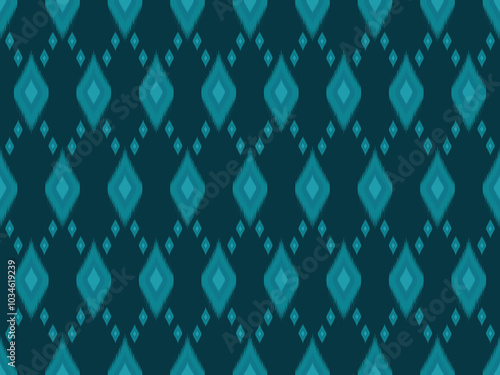 Ikat seamless pattern background