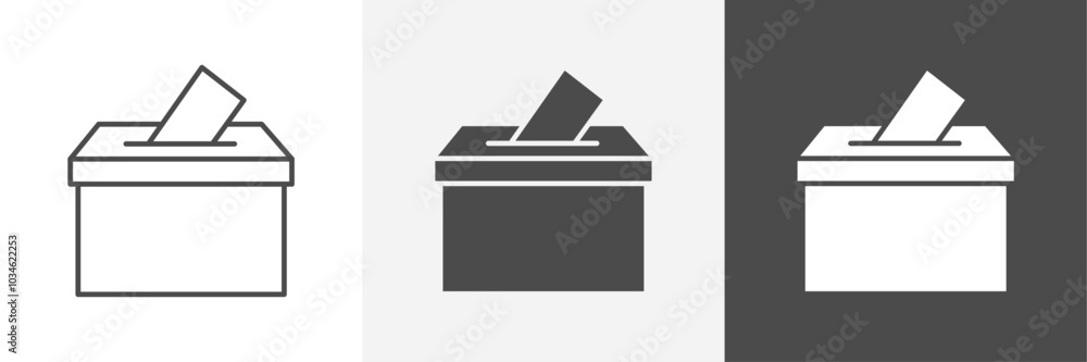 vote icon Outline simple thin line vote icon Outline simple thin line