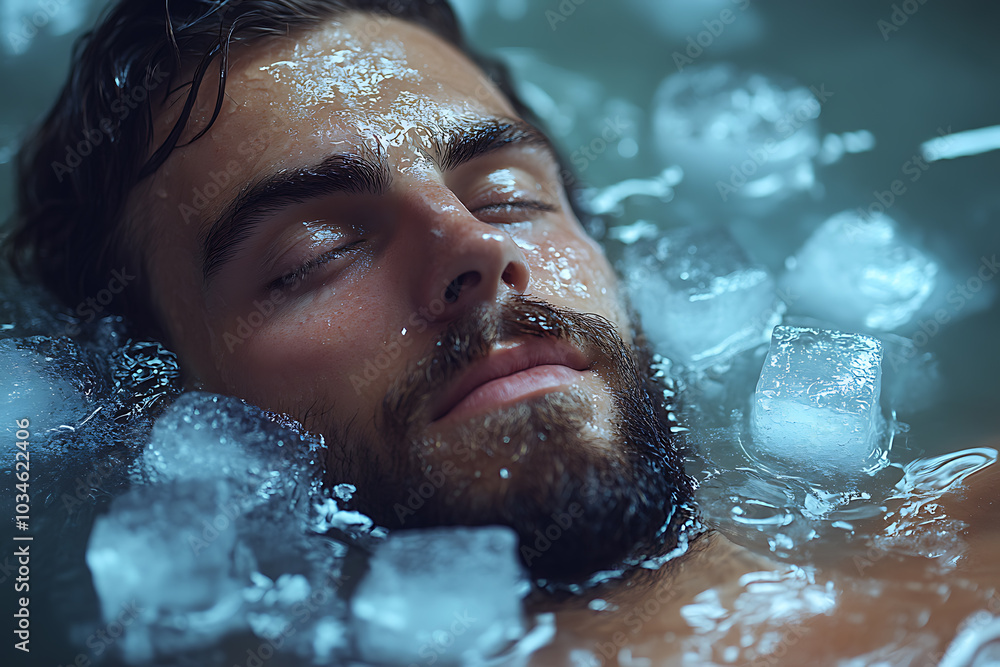 Men sit in ice baths filled with ice cubes to enhance muscle recovery after physical exertion, promoting faster regeneration and reducing soreness.
Men sit in ice baths filled with ice cubes to enhance muscle recovery after physical exertion, promoting faster regeneration and reducing soreness.