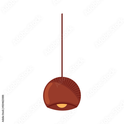 Modern hanging pendant light for interior decor, Vector