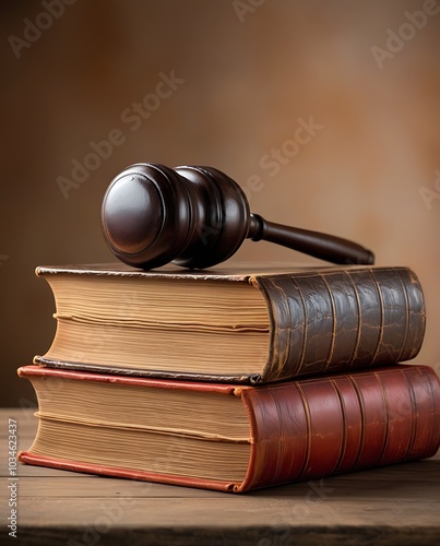 law book and gavel placed strategically on a wooden table, symbolizing justice and authority, with a focus on legal education and practice (8)