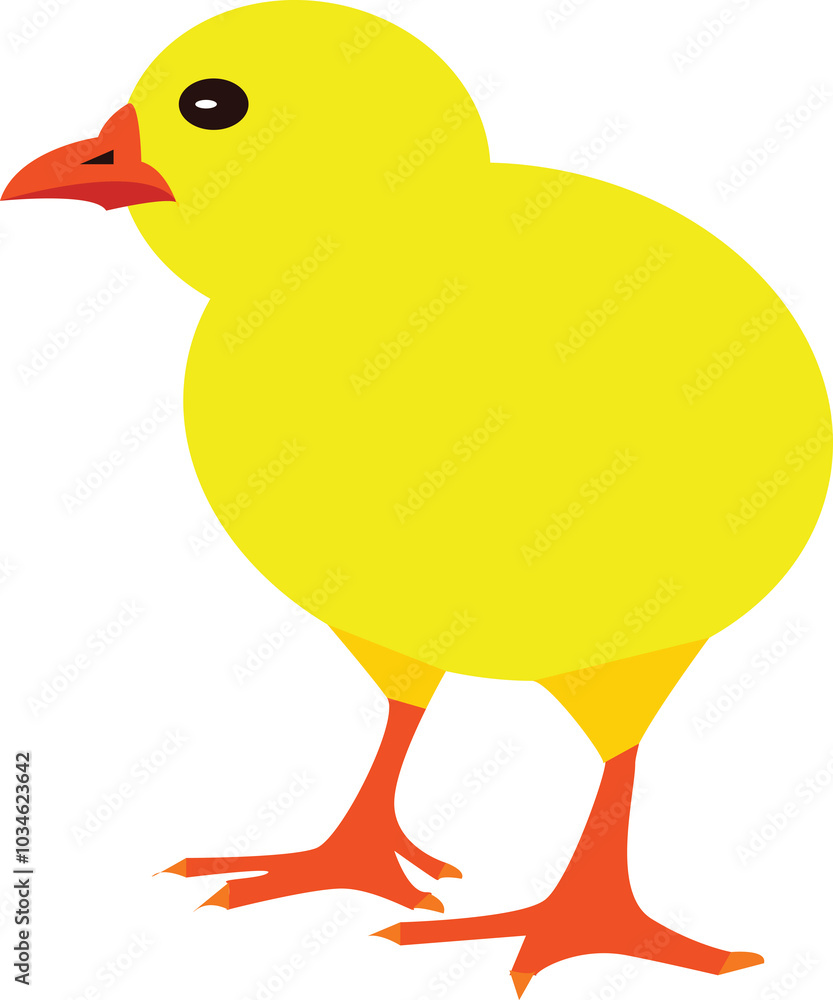 A vector art of a chick. A vector art of a chick.