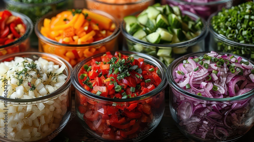 Healthy meal prep, vibrant colors, fresh ingredients, cozy setting, inviting Healthy meal prep, vibrant colors, fresh ingredients, cozy setting, inviting