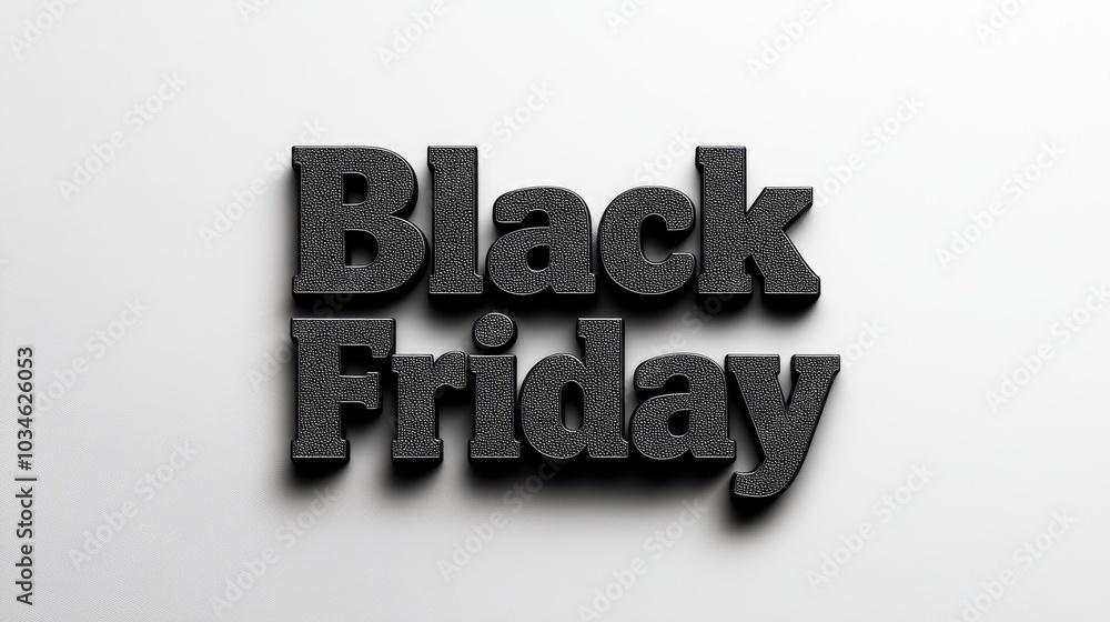 Obraz premium Promotional design: Text Black Friday set against dynamic background, perfect for use as wallpaper, banner, offering copy space for advertising messages, capturing essence of this retail event