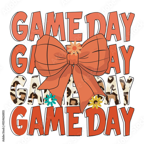 Game day coquette Basketball svg png, Basketball player svg, Basketball Name svg, Basketball Team svg, Coquette bow basketball svg png