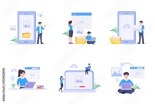 Illustration vector graphic image upload