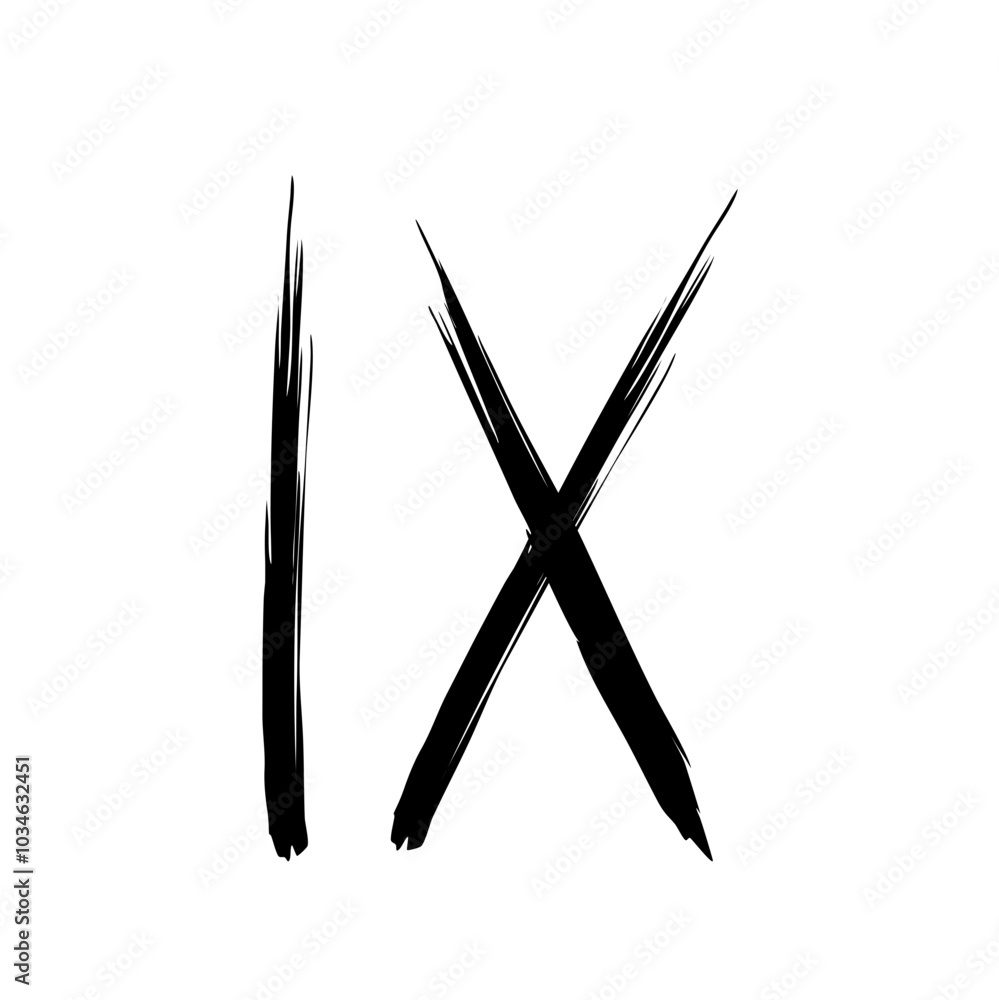 Roman numberal brush Roman numberal brush