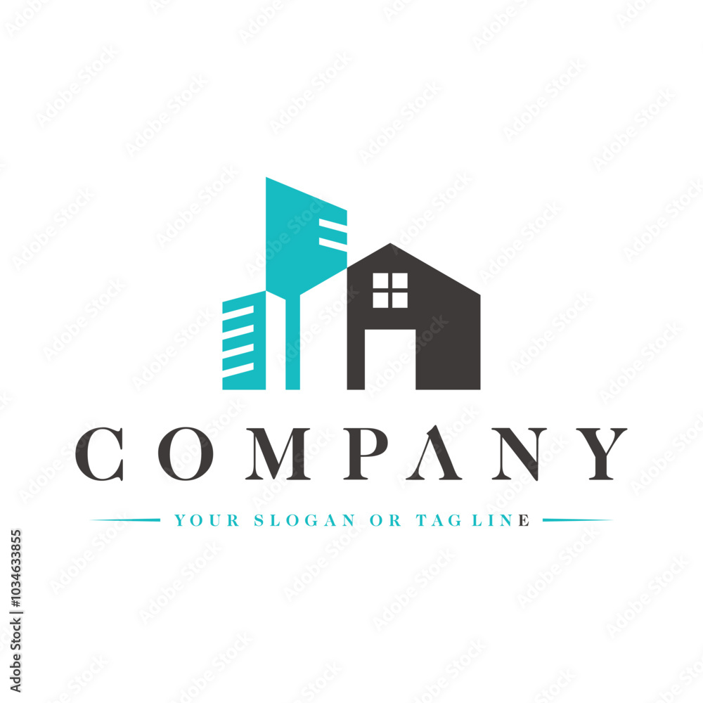 build home real estate logo design element vector template build home real estate logo design element vector template