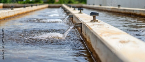 Wallpaper Mural Closeup of mechanical components in water treatment system highlighting precision engineering and functionality Torontodigital.ca