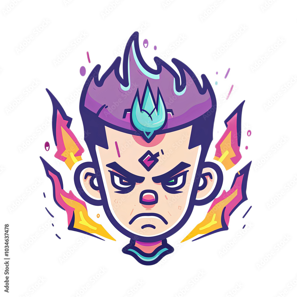 Young Gamer with Headset and Controller Illustration Young Gamer with Headset and Controller Illustration