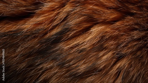 Soft and Cozy: Close-Up of Abstract Brown Fur Texture