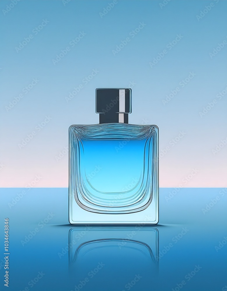 Product picture of perfume bottle advertising poster Simple, elegant design, looks expensive. Product picture of perfume bottle advertising poster Simple, elegant design, looks expensive.