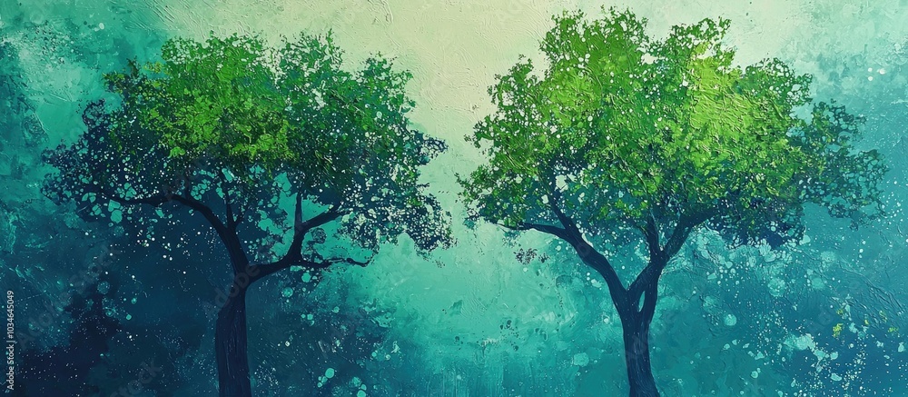 Original Green Trees Plash With Each Other Original Green Trees Plash With Each Other