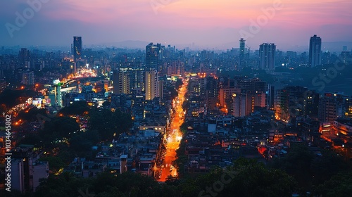 Vibrant New York City streets filled with yellow cabs during twilight, capturing the essence of urban life and energy