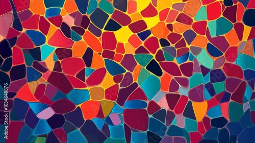 Colorful Abstract Mosaic Texture for Creative Projects