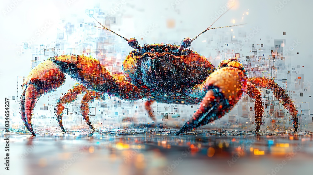 conceptual representation of the rust programming language featuring ...