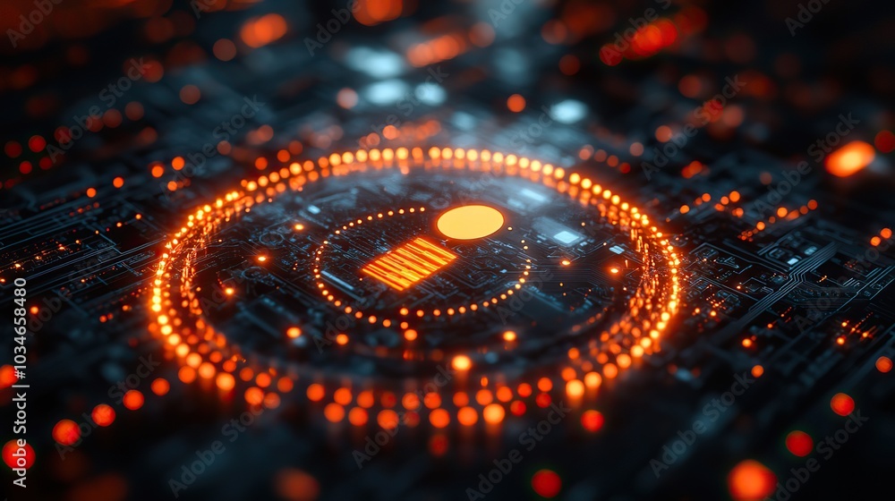 glowing gear icon with person and checkmark symbolizing user authentication and system settings glowing gear icon with person and checkmark symbolizing user authentication and system settings