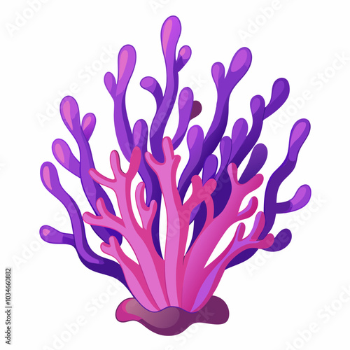 Purple Coral vector art 
