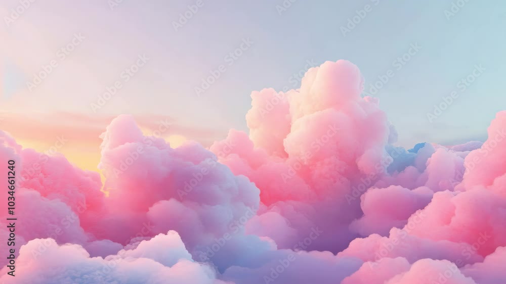 Pink clouds high in the sky Pink clouds high in the sky