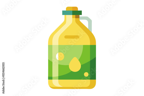  Vegetable oil in a plastic bottle