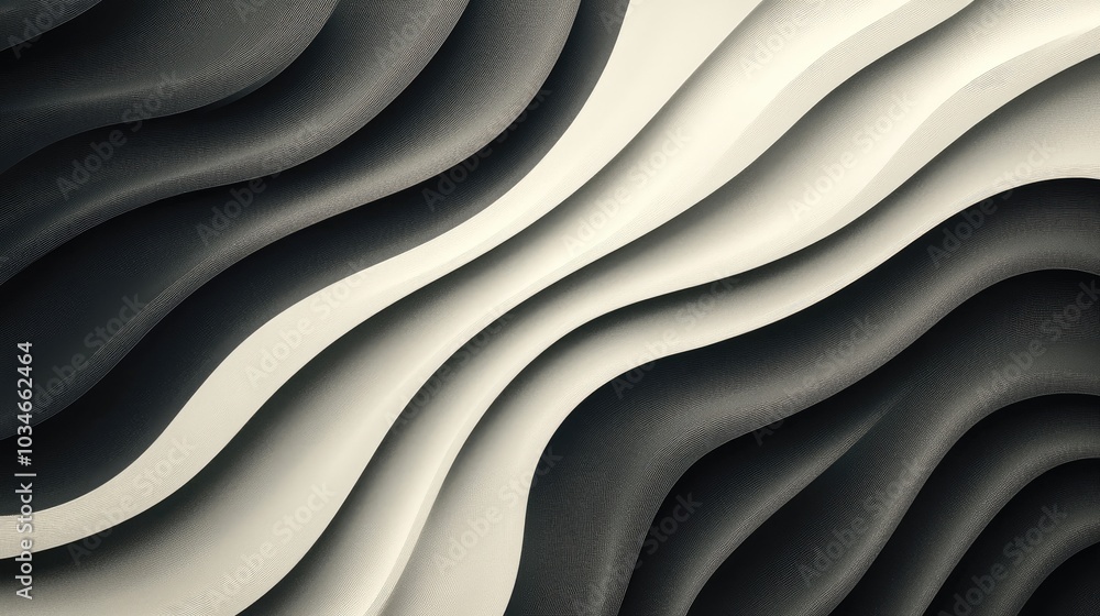 Obraz premium Elegant wavy striped wallpaper illustration ideal for enhancing social media pages posters presentations outdoor advertising and various design projects