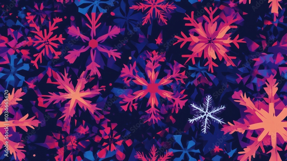 Colorful parallax background featuring an abstract pattern Stylish graphic illustration suitable for design wallpaper and invitations Artistic snowflake texture for a festive theme Colorful parallax background featuring an abstract pattern Stylish graphic illustration suitable for design wallpaper and invitations Artistic snowflake texture for a festive theme