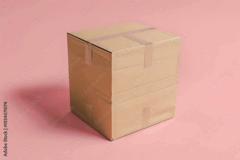 cardboard box on a wooden table cardboard box on a wooden table