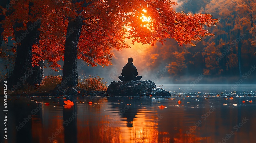 serene moment capturing the unity between humans and nature emphasizing the deep connection and harmony that exists in the natural world.image serene moment capturing the unity between humans and nature emphasizing the deep connection and harmony that exists in the natural world.image