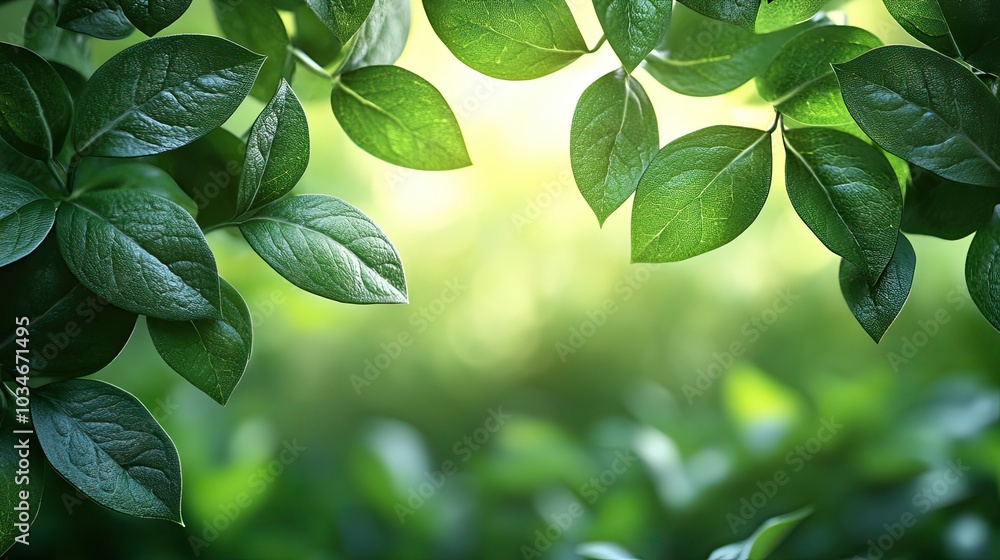 Obraz premium serene nature based image featuring elegant elements lush greenery and ample copy space for your text the blank space allows for versatile use in various design projects and marketing materials