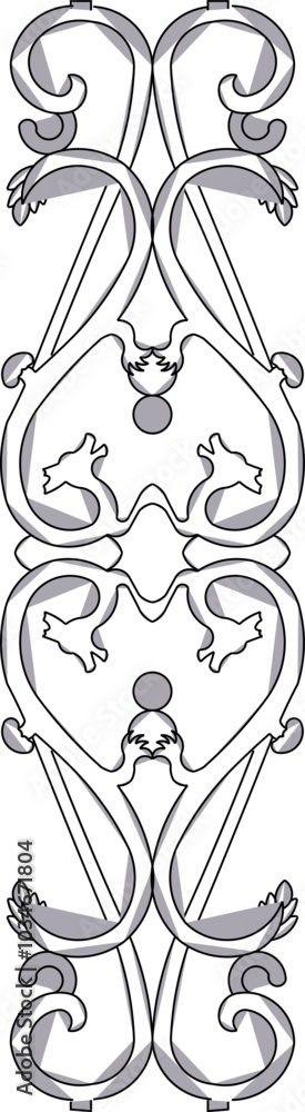 vector sketch illustration silhouette design decorative ornament railing fence pattern floral classic vintage ethnic traditional vector sketch illustration silhouette design decorative ornament railing fence pattern floral classic vintage ethnic traditional