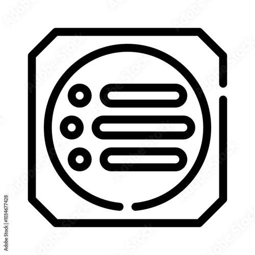 Radio Button Selection line icon