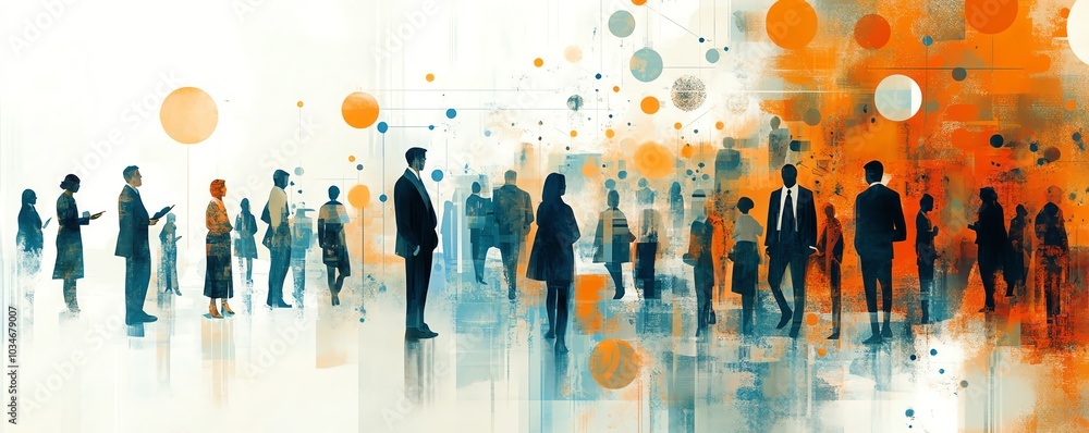 Engaging illustration of Human Resources Development holding training workshops, showcasing staff promotion paths within an organization for building strong leadership