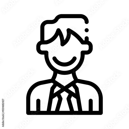 Businessperson Suit line icon