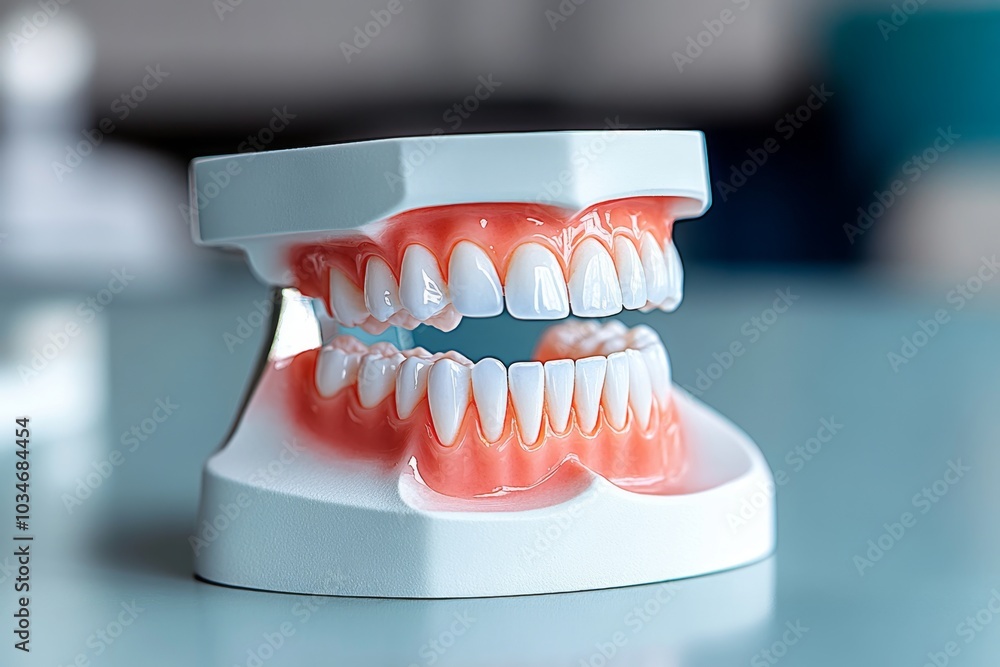 A watercolor sketch of teeth and gums, showing a gentle blend of reds and blues A watercolor sketch of teeth and gums, showing a gentle blend of reds and blues