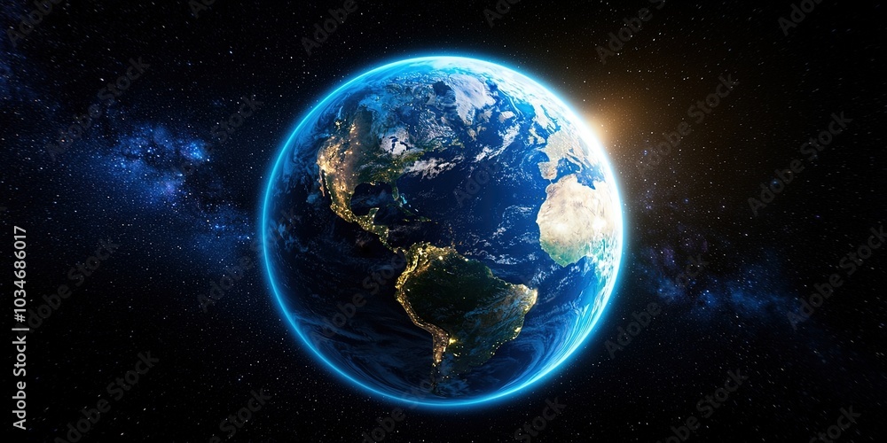 Obraz premium digital earth