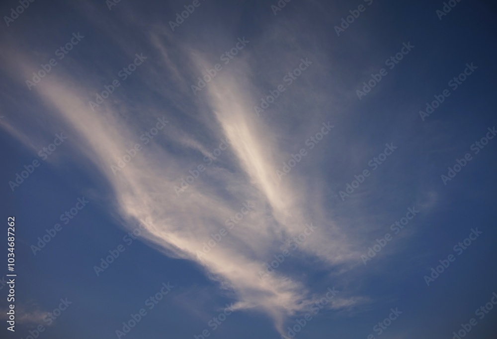 photo of a clear daytime sky, blue with beautiful white clouds photo of a clear daytime sky, blue with beautiful white clouds