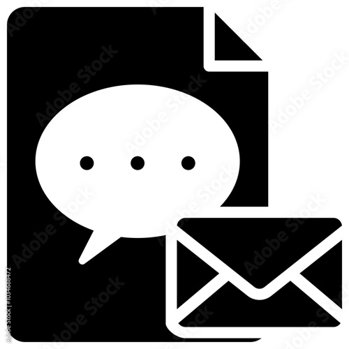 written communication glyphicon