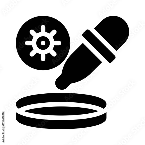 Petri Dish glyph icon