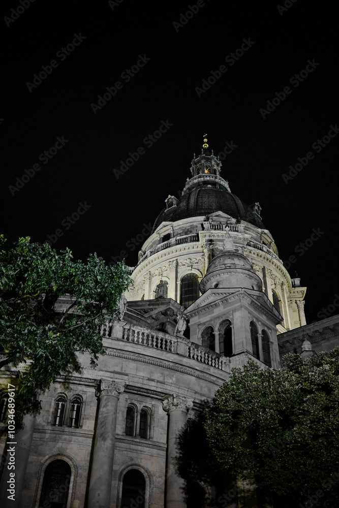 St. Stephen's Basilica in Budapest at Night St. Stephen's Basilica in Budapest at Night