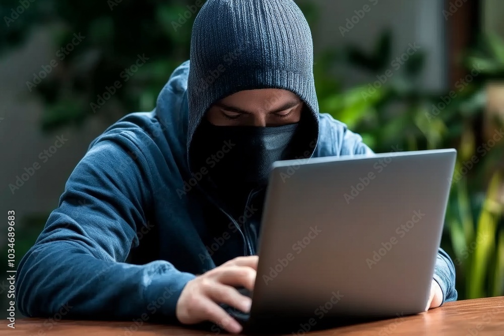 White hat hacking, illustrated with a professional remotely accessing secure networks to identify potential breaches, while monitoring traffic White hat hacking, illustrated with a professional remotely accessing secure networks to identify potential breaches, while monitoring traffic