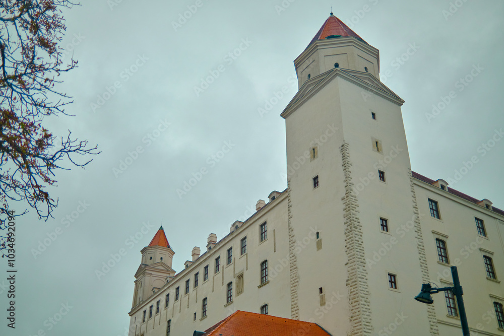 Bratislava Castle Tower on a Cloudy Day Bratislava Castle Tower on a Cloudy Day