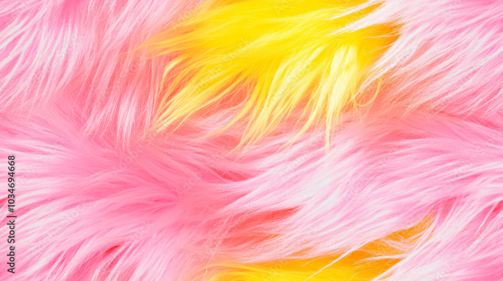 3D animal print in pink yellow colored shiny seamless patchwork pattern. fashion trendy animal fur luxury background for fabric design wallpaper 3D animal print in pink yellow colored shiny seamless patchwork pattern. fashion trendy animal fur luxury background for fabric design wallpaper